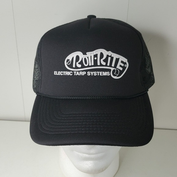 VTG Roll Rite Electric Tarp Systems Mesh Trucker Hat Semi Truck Snapback Cap - Picture 1 of 8